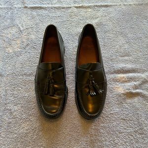 Allen Edmonds black tassel loafers